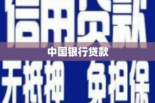 洪湖中国银行贷款