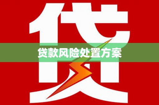 洪湖贷款风险处置方案