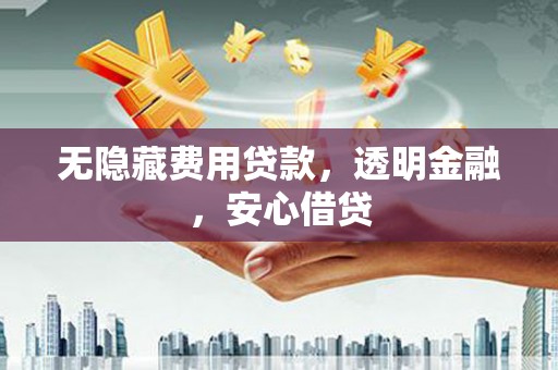 洪湖无隐藏费用贷款，透明金融，安心借贷