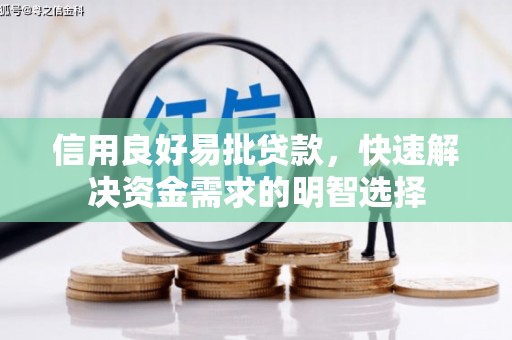 洪湖信用良好易批贷款，快速解决资金需求的明智选择