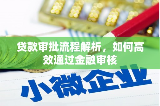 洪湖贷款审批流程解析，如何高效通过金融审核