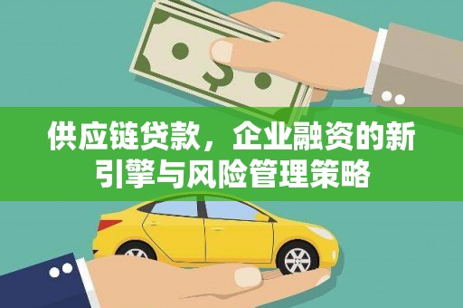 洪湖供应链贷款，企业融资的新引擎与风险管理策略