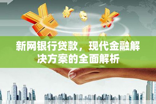 洪湖新网银行贷款，现代金融解决方案的全面解析
