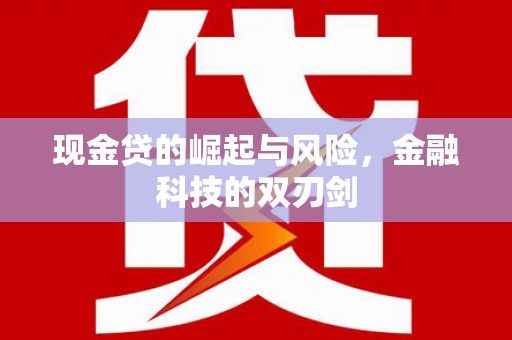 洪湖现金贷的崛起与风险，金融科技的双刃剑