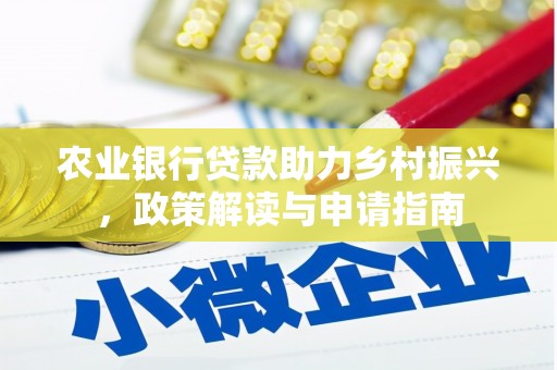 洪湖农业银行贷款助力乡村振兴，政策解读与申请指南