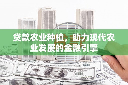 洪湖贷款农业种植，助力现代农业发展的金融引擎