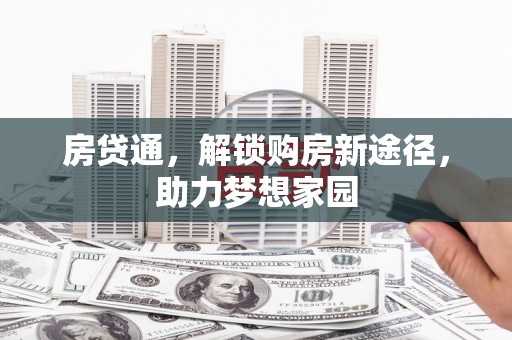 洪湖房贷通，解锁购房新途径，助力梦想家园
