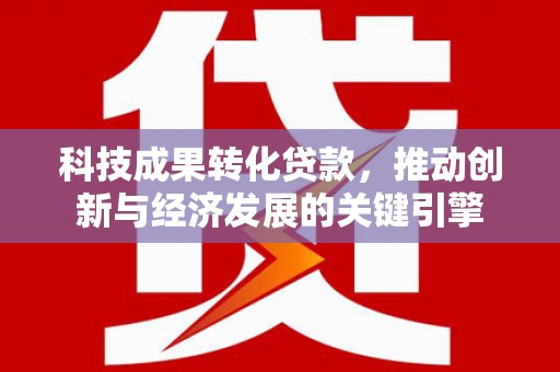 洪湖科技成果转化贷款，推动创新与经济发展的关键引擎