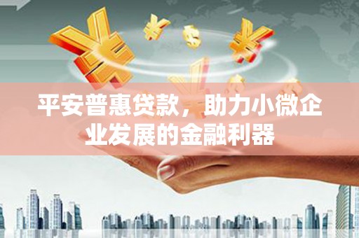 洪湖平安普惠贷款，助力小微企业发展的金融利器