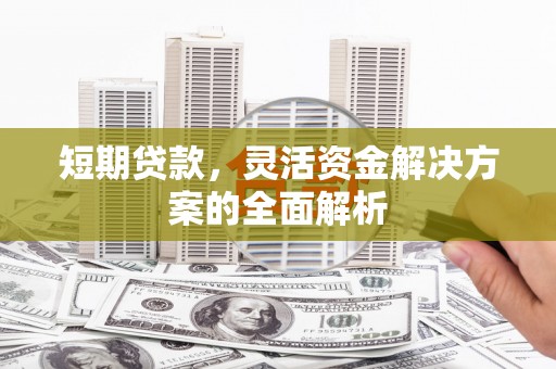 洪湖短期贷款，灵活资金解决方案的全面解析